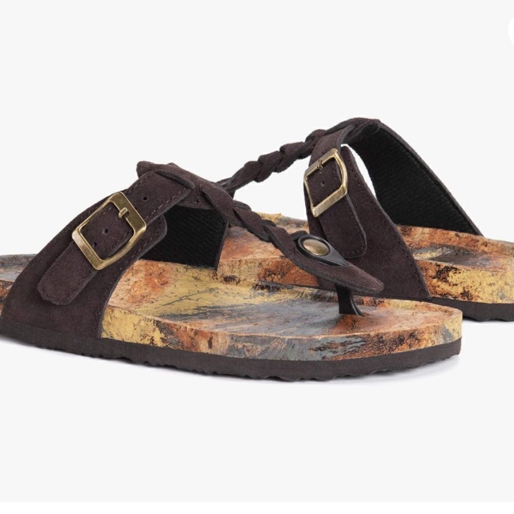 MUK LUKS Women's Marsha Terra Turf Sandals Like NEW Size 8 - Picture 12 of 16